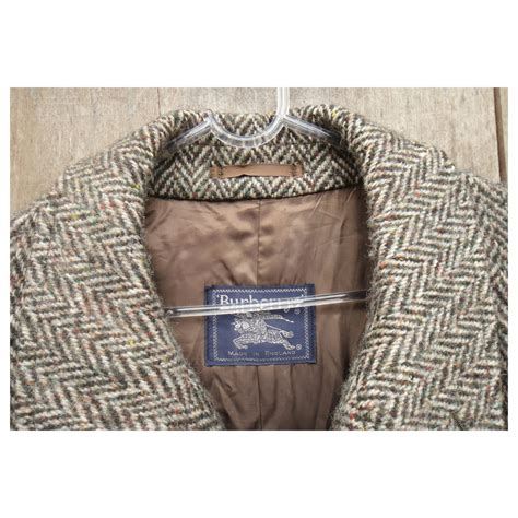 burberry irish tweed coat|vintage burberry coats.